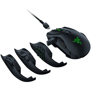 Игровая мышь беспроводная RAZER Naga Pro, Чёрный
