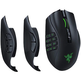 Игровая мышь беспроводная RAZER Naga Pro, Чёрный