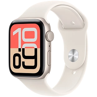 Apple Watch SE 3, GPS, 44mm, Starlight Aluminium Case with Starlight Sport Band - M/L Apple Watch SE 3, GPS, 44mm, Starlight Aluminium Case with Starlight Sport Band - M/L