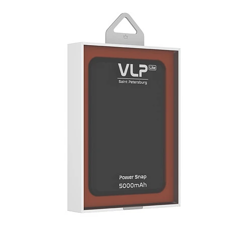 Аккумулятор внешний VLP LITE Power Snap 5000 mAh, 3A, MagSafe, USB-C, черный