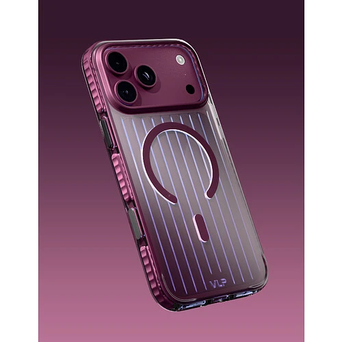 Чехол защитный VLP Pulse Case с MagSafe для iPhone 18 Pro Max, темно-вишневый