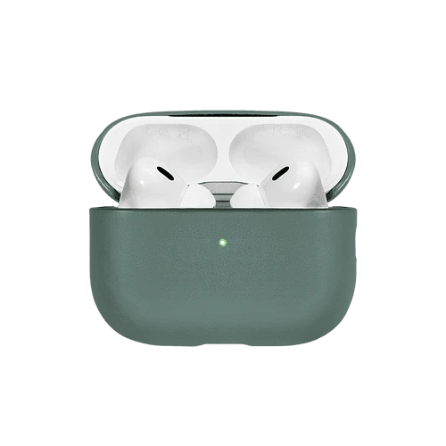 (RE)Classic CASE чехол защитный для AIRPODS PRO 2 кожанный, цвет: зелёный
