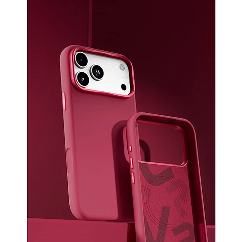 Чехол защитный VLP Aster Pro Case с MagSafe для iPhone 18 Pro, красный