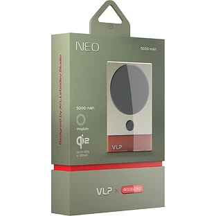 Аккумулятор внешний VLP NEO MagSafe, Qi2, 5000 mAh SSB, 3A, USB-C, Amber Gray