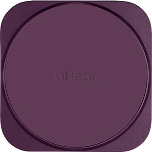 Беспроводное зарядное устройство uBear Balance Slim, 3-в-1, с поддержкой MagSafe, Qi2.2, цвет: бургунди