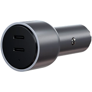 Автомобильное зарядное устройство Satechi 40W Dual USB-C PD Car Charger Автомобильное зарядное устройство Satechi 40W Dual USB-C PD Car Charger