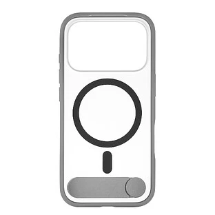 Чехол защитный uBear Stand 360° Mag Case для iPhone 17 Pro, MagSafe совместимый, силикон, софт-тач, серый