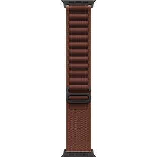 Apple Watch Ultra 4, GPS + Cellular, 49mm, Black Titanium Case with Burgundy Alpine Loop - S