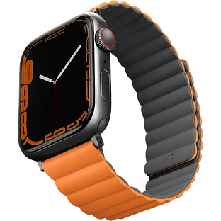 Ремешок Uniq для Apple Watch 49/45/44/42 mm Revix reversible Magnetic Grey/Orange