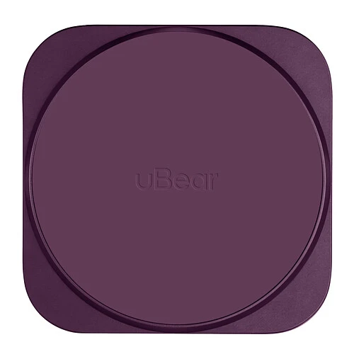 Беспроводное зарядное устройство uBear Balance Slim, 3-в-1, с поддержкой MagSafe, Qi2.2, цвет: бургунди