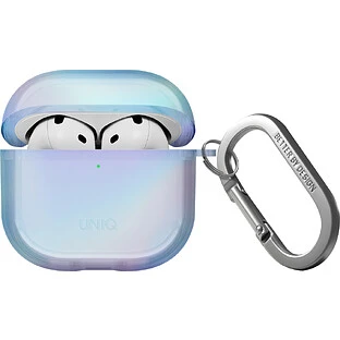 Чехол Uniq для Airpods 4/5 чехол Iridescia (holographic) Eclipse Blue