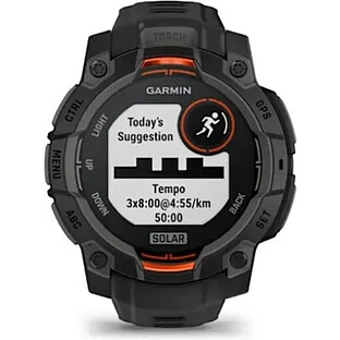 Умные часы Garmin Instinct 3, 45 мм, Solar Black with Black Silicone Band