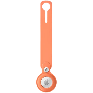 Чехол защитный uBear Touch Case для AirTag, силиконовый, цвет: оранжевый