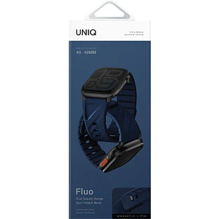 Ремешок Uniq для Apple Watch 49-40 mm FLUO Silicone Rubber Marine Blue