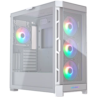 Корпус COUGAR GAMING Midi Tower,  ATX, 10 слотов, Разъем для гарнитуры, USB, USB 3.0, USB 2.0, Защитное антивандальное закаленное стекло, Power Button, Кнопка управления RGB, Светодиодный индикатор, PSU optional, Window, Поддержка системы жидкостного охла