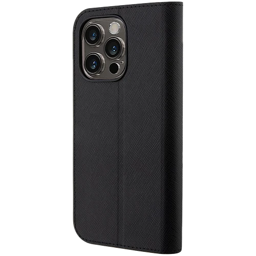 Lagerfeld для iPhone 13 Pro чехол PU Saffiano NFT Karl & Choupette Booktype Black