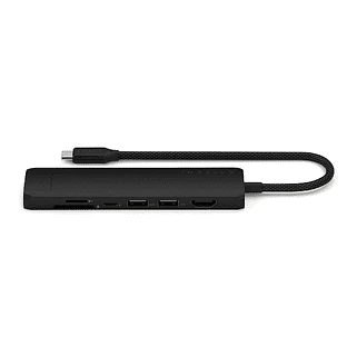Адаптер Satechi 7-in-1 USB-C Slim Multiport Adapter with Ethernet, Black