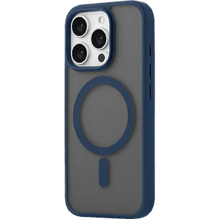 Чехол защитный uBear Cloud Mag Case iPhone 16 Pro, силк-тач, темно-синий