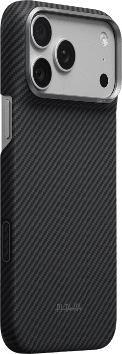 Чехол для телефона Pitaka Ultra-Slim для iPhone 18 Pro Max (Black/Grey Twill)