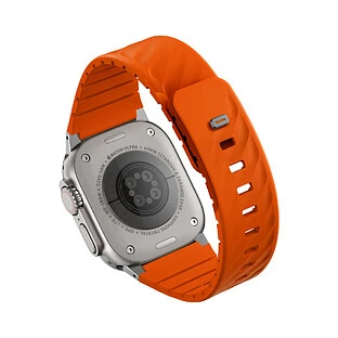 Ремешок Uniq для Apple Watch 49-40 mm FLUO Silicone Rubber Orange