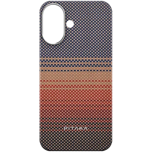 Чехол PITAKA Tactile Woven с MagSafe Закат для iPhone 16