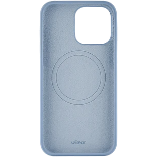Чехол защитный uBear Touch Mag Case  iPhone 15 Pro Max  MagSafe  силикон  голубой