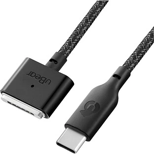 Зарядный кабель зарядный uBear Trend Cable MagSafe 2.4м, черный