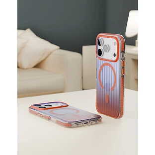 Чехол защитный VLP Pulse Case с MagSafe для iPhone 17 Pro, оранжевый Чехол защитный VLP Pulse Case с MagSafe для iPhone 17 Pro, оранжевый