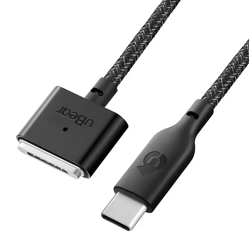 Зарядный кабель зарядный uBear Trend Cable MagSafe 2.4м, черный