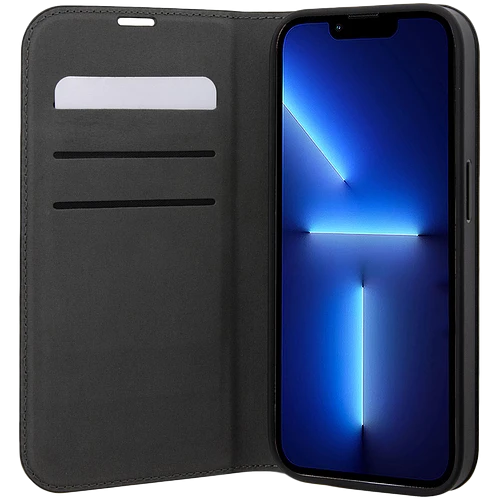 Lagerfeld для iPhone 13 Pro чехол PU Saffiano NFT Karl & Choupette Booktype Black