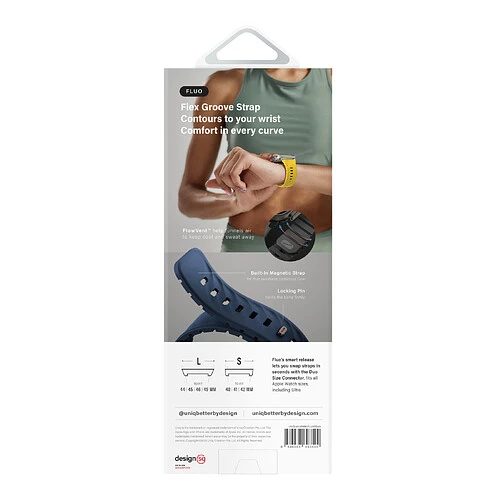 Ремешок Uniq для Apple Watch 49-40 mm FLUO Silicone Rubber Soft Sand