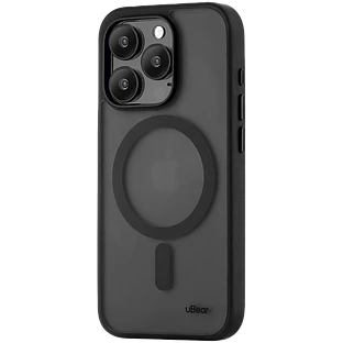 Чехол защитный uBear Cloud Mag Case, iPhone 15 Pro Max, MagSafe, черный Чехол защитный uBear Cloud Mag Case, iPhone 15 Pro Max, MagSafe, черный