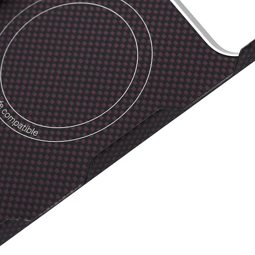 Чехол защитный uBear Supreme Case для iPhone 18 Pro Max, ультратонкий, материал Кевлар, MagSafe совместимый, бургунди (клетчатый)