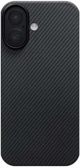 Чехол для телефона Pitaka Ultra-Slim для iPhone 17 (600D Black/Grey Twill)