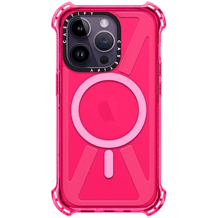 Чехол защитный Casetify Bounce with MagSafe для iPhone 14 Pro, ярко-розовый CTF-12692439-16005233