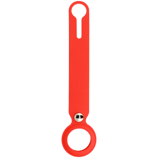 Чехол защитный uBear Touch Case для AirTag, силиконовый, цвет: красный