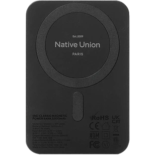Внешний аккумулятор NATIVE UNION (Re) Classic Power Bank Magnetic, 5000mAh, цвет: синий Внешний аккумулятор NATIVE UNION (Re) Classic Power Bank Magnetic, 5000mAh, цвет: синий