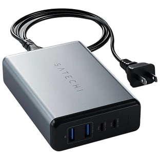 Адаптер питания SATECHI 4*USB/USB-C 2*USB Тип A, 2*USB Тип C, 108 Вт Адаптер питания SATECHI 4*USB/USB-C 2*USB Тип A, 2*USB Тип C, 108 Вт
