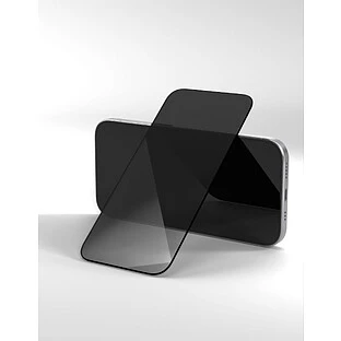 Стекло защитное 2.5D VLP Privacy Glass для iPhone 17/17 Pro/16 Pro с черной рамкой (Приватное)