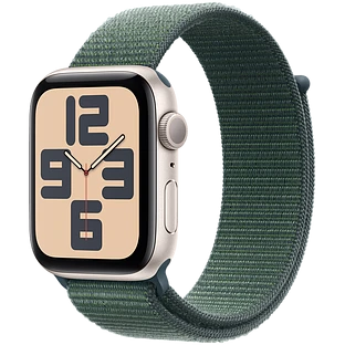 Apple Watch SE 2 (2024) GPS 40mm Starlight Aluminium Case with Lake Green Sport Loop Band Apple Watch SE 2 (2024) GPS 40mm Starlight Aluminium Case with Lake Green Sport Loop Band