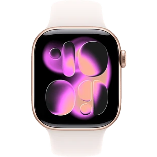Apple Watch Series 11, GPS, 46mm, Rose Gold Aluminium Case with Light Blush Sport Band - M/L