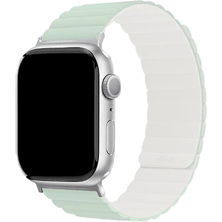 Ремешок uBear Mode для Apple Watch S/M (38, 40, 41 мм), силиконовый, шалфей/белый 