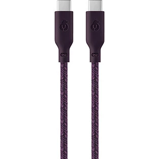 Зарядный кабель uBear Trend, USB-C|USB-С, 60Вт, 1,2м, Бургунди