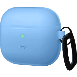 Elago для AirPods 4 чехол Silicone Hang case Nightglow Blue