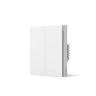 Выключатель Aqara Smart Wall Switch H1 двухклавишный без нейтрали (белый)