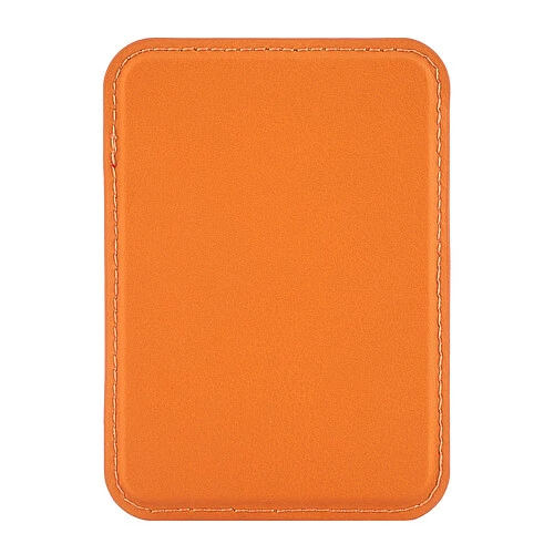 Магнитный кардхолдер uBear Split, эко-кожа, оранжевый