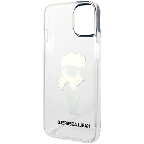 Lagerfeld для iPhone 14 чехол PC/TPU NFT Karl Ikonik Hard Transparent Lagerfeld для iPhone 14 чехол PC/TPU NFT Karl Ikonik Hard Transparent