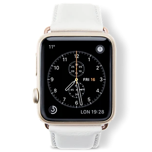 Ремешок DBRAMANTE1928 Copenhagen для Apple Watch 42мм Copenhagen StrapРемешок Copenhagen с застёжкой золотого цвета Мраморно-белый42/44/45 mm