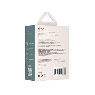 Сетевое зарядное устройство VLP G-Charge 60Вт USB-C, черный