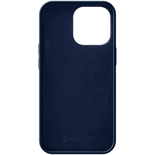 88101, Чехол Liquid Silicone Pro для Apple iPhone 13 Pro, синий графит, картон, Deppa 88101, Чехол Liquid Silicone Pro для Apple iPhone 13 Pro, синий графит, картон, Deppa